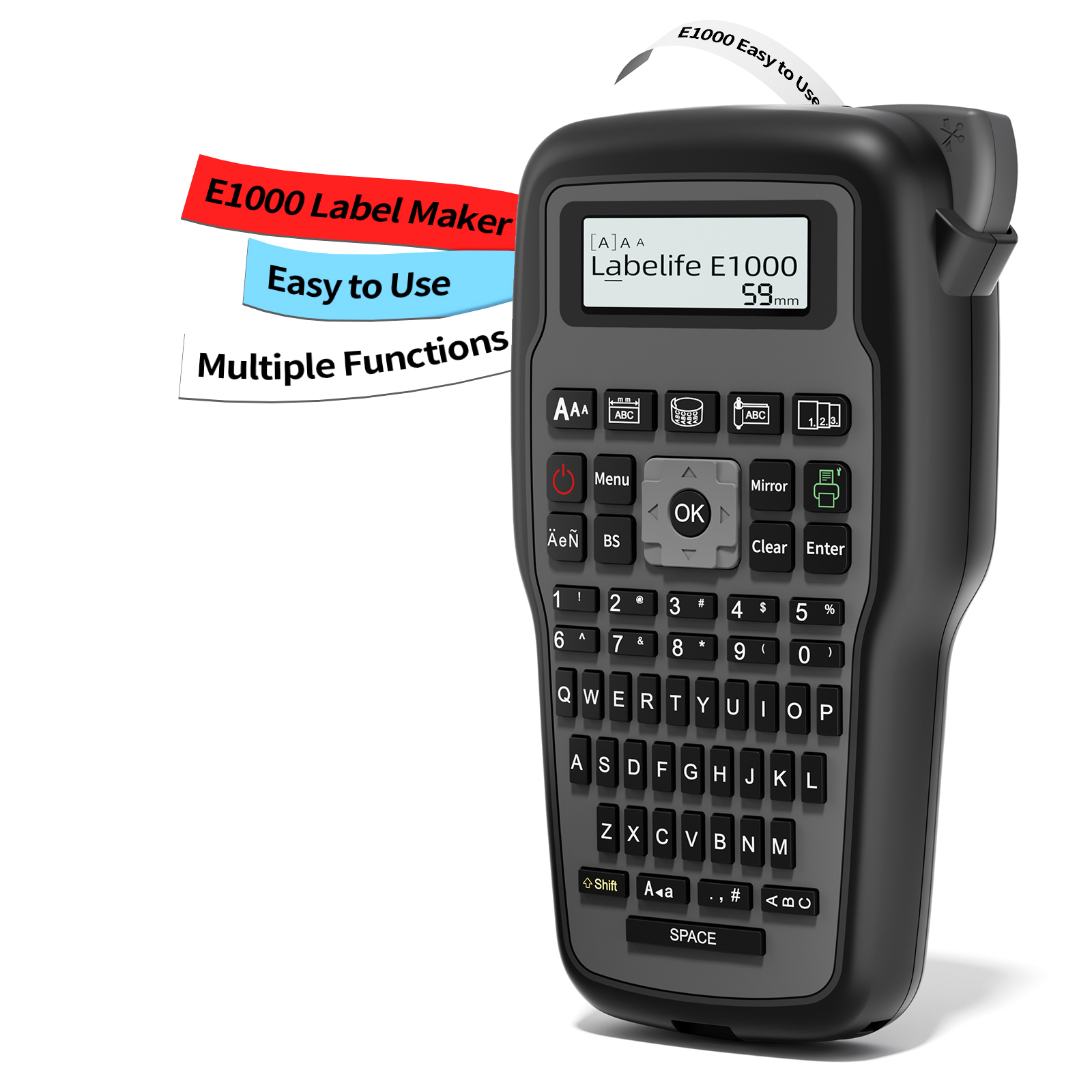 Label Maker - جهاز طباعة الملصقات الصناعية E1000 Pro