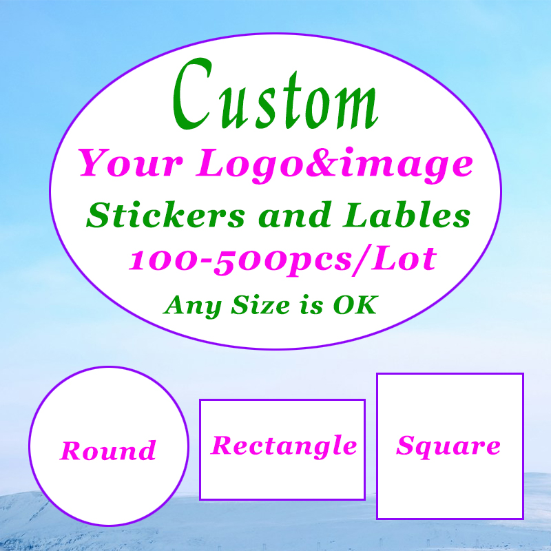 Label Maker - 500-100 قطعة ملصقات مخصصة شعار مخصص