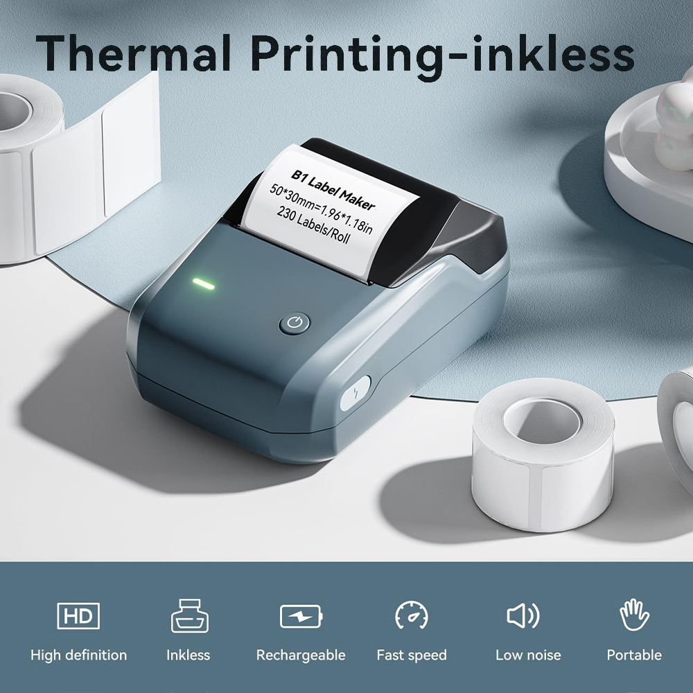 طابعة حرارية محمولة NIIMBOT B1 - مراجعة Commercial Book Printing Machines وسعره